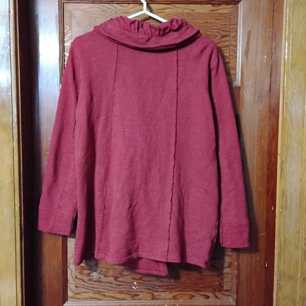 Red Button Up Jacket - Picture 2 of 3